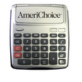 Large Push Button Flip Cover Desk Top Calculator (Black)